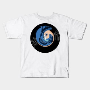 Vinyl - My first surfboard (Astronaut) Kids T-Shirt